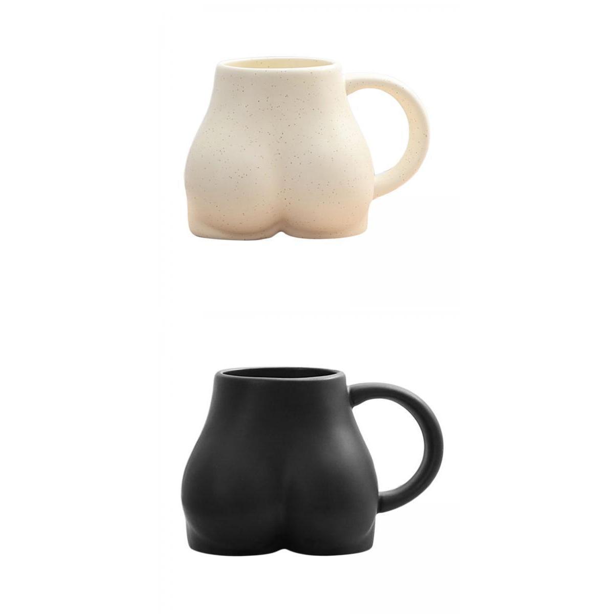 2x 300ml Ceramic Coffee Mug  Shape Coffee Novelty