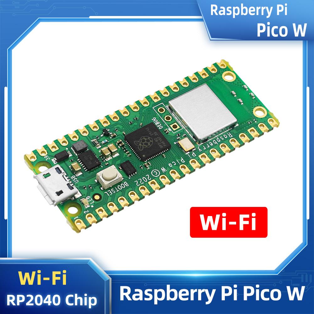 Hình ảnh Mới Raspberry Pi Pico W Có Wifi RP2040 Vi Điều Khiển Ban Phát Triển Tùy Chọn Vỏ Acrylic GPIO Đầu