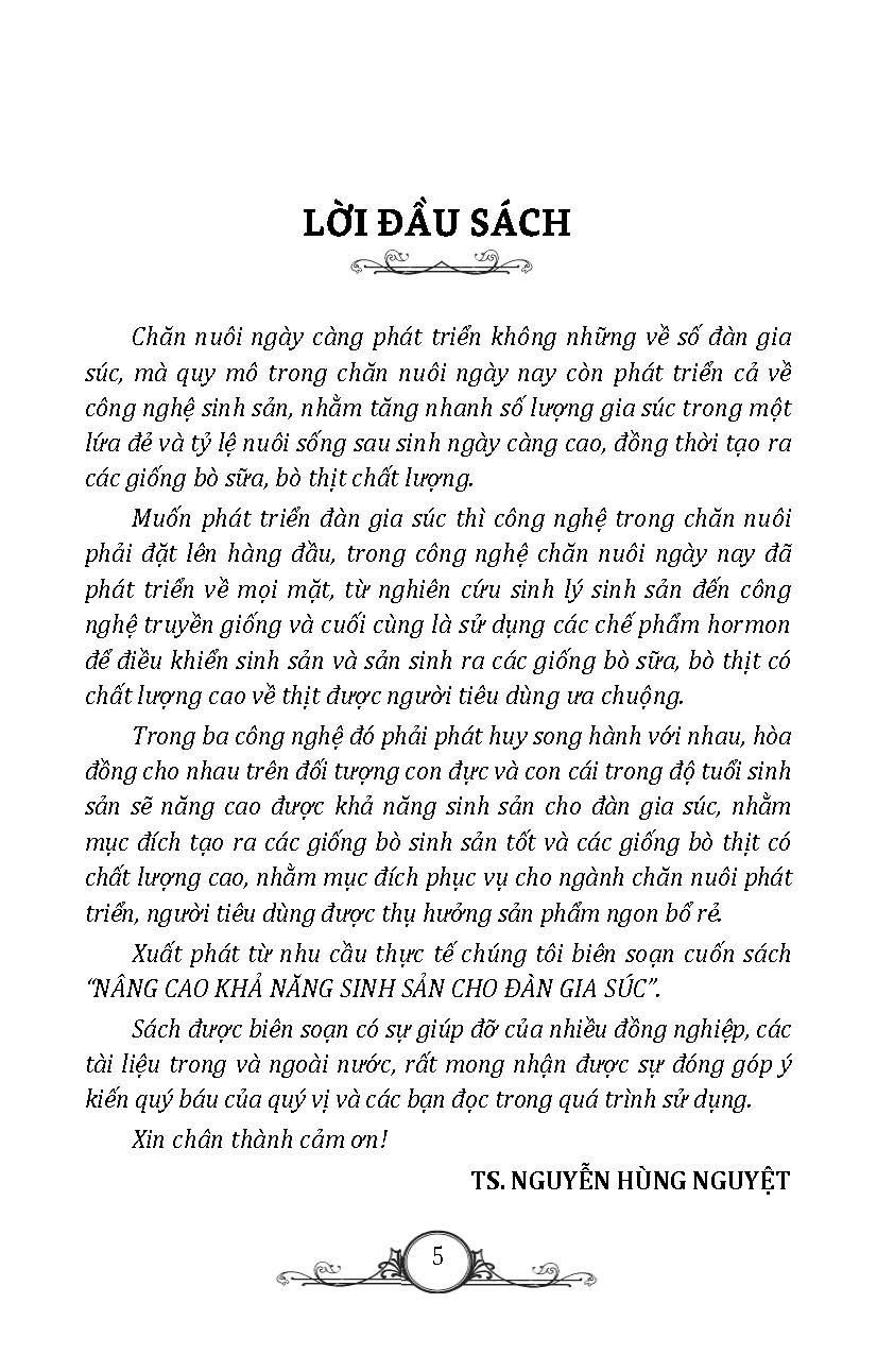 Nông Nghiệp Xanh, Sạch - Nâng Cao Khả Năng Sinh Sản Cho Đàn Gia Súc (Tái bản)