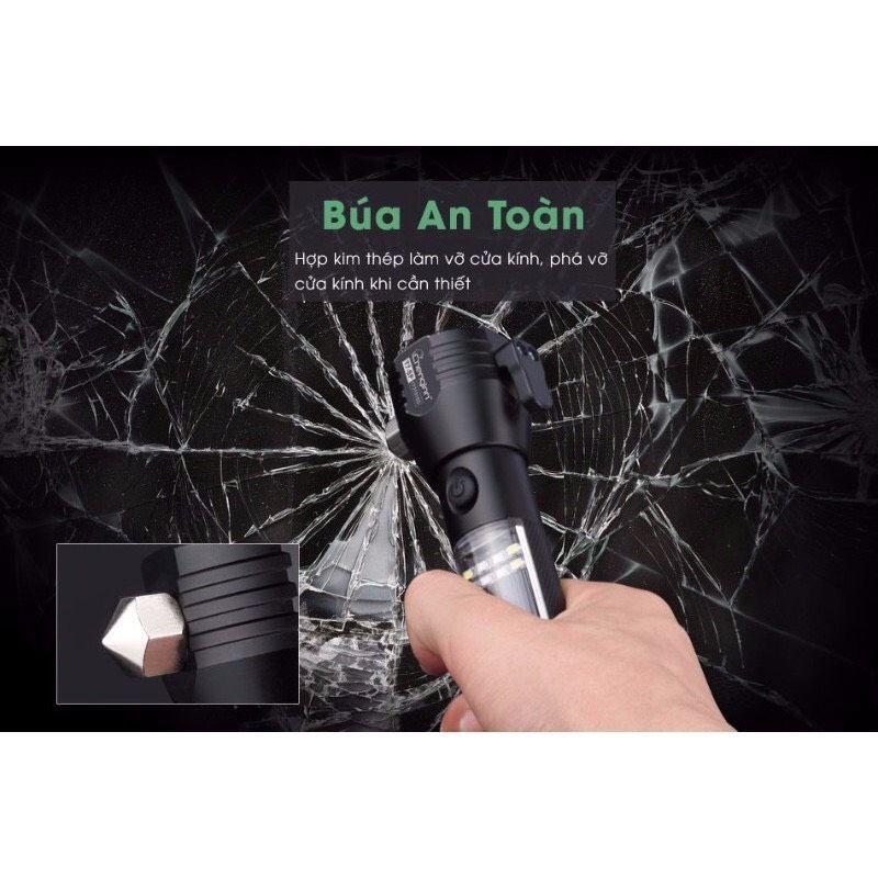 Đèn Pin 11 Chức Năng Solar Power Flashlight Cao Cấp Tiện lợi