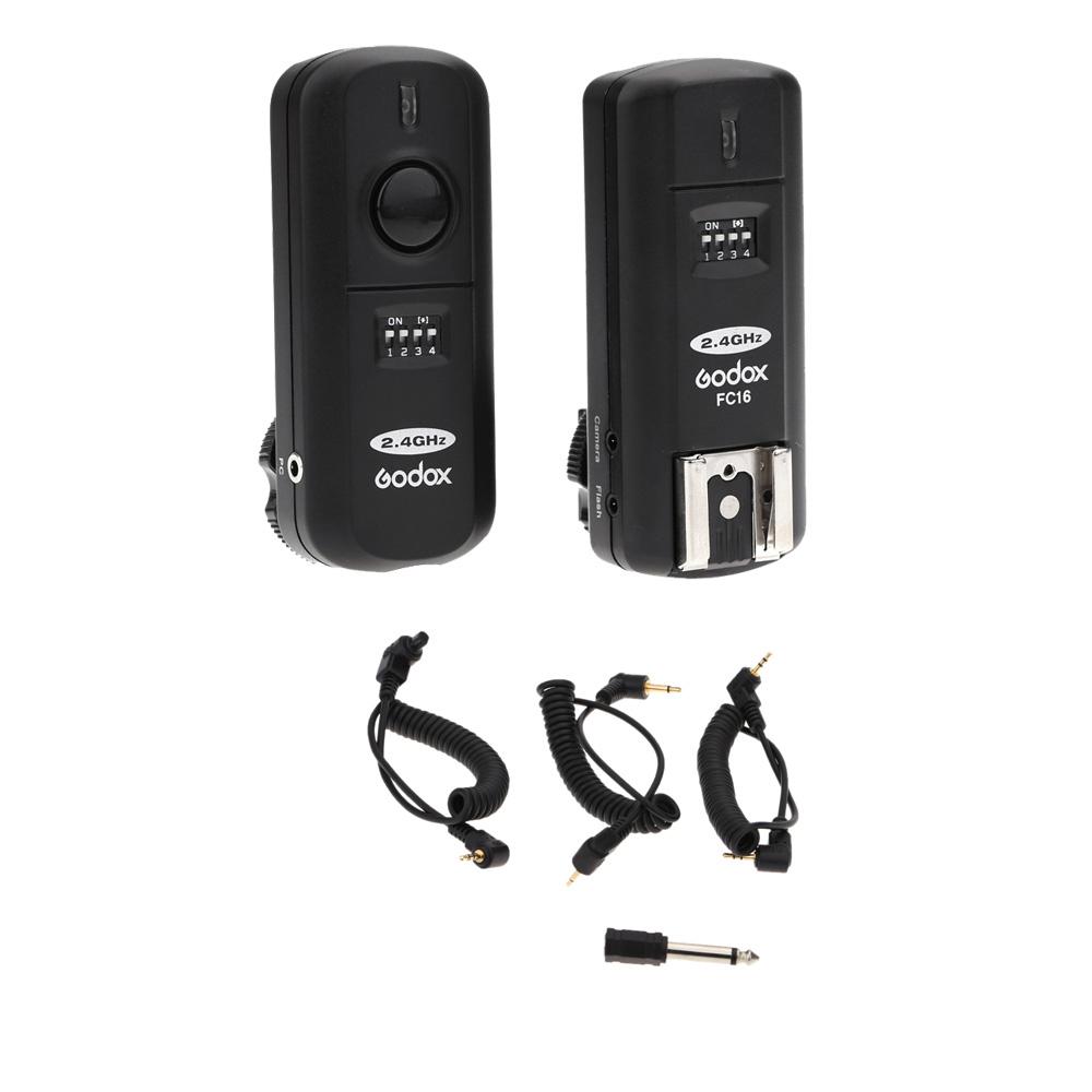 16 kênh Godox FC-16 2.4GHz Flash từ xa không dây Studio Strobe Trigger Shutter Thay thế cho Canon 5D 6D 7D 5D