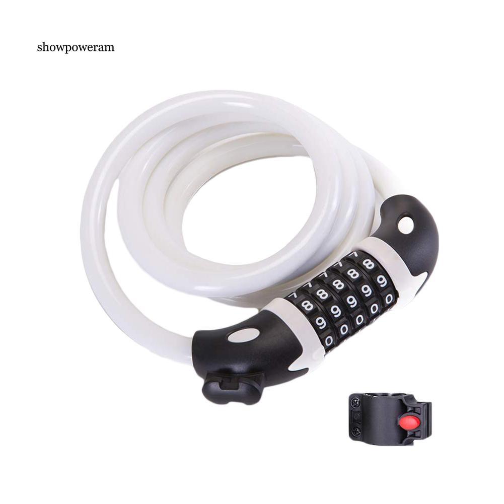Dây khóa mật mã 5 chữ số chống trộm độ bảo mật cao tiện lợi