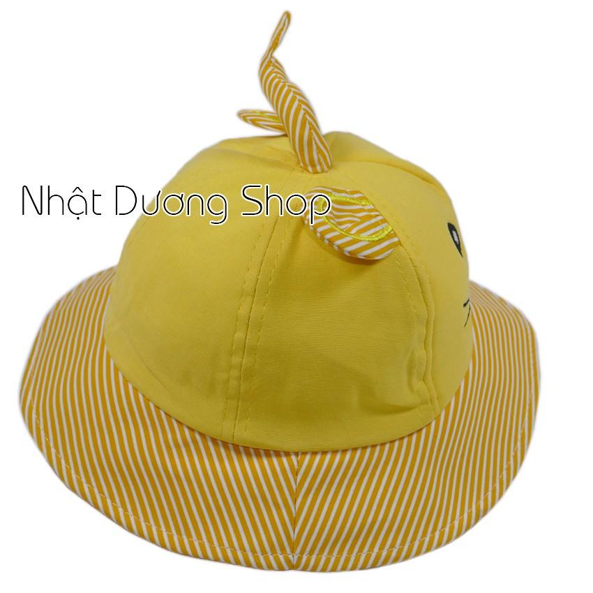 Nón tai bèo trẻ em từ 2-4 tuổi hình con chuột dễ thương chất liệu vải nhung và cotton