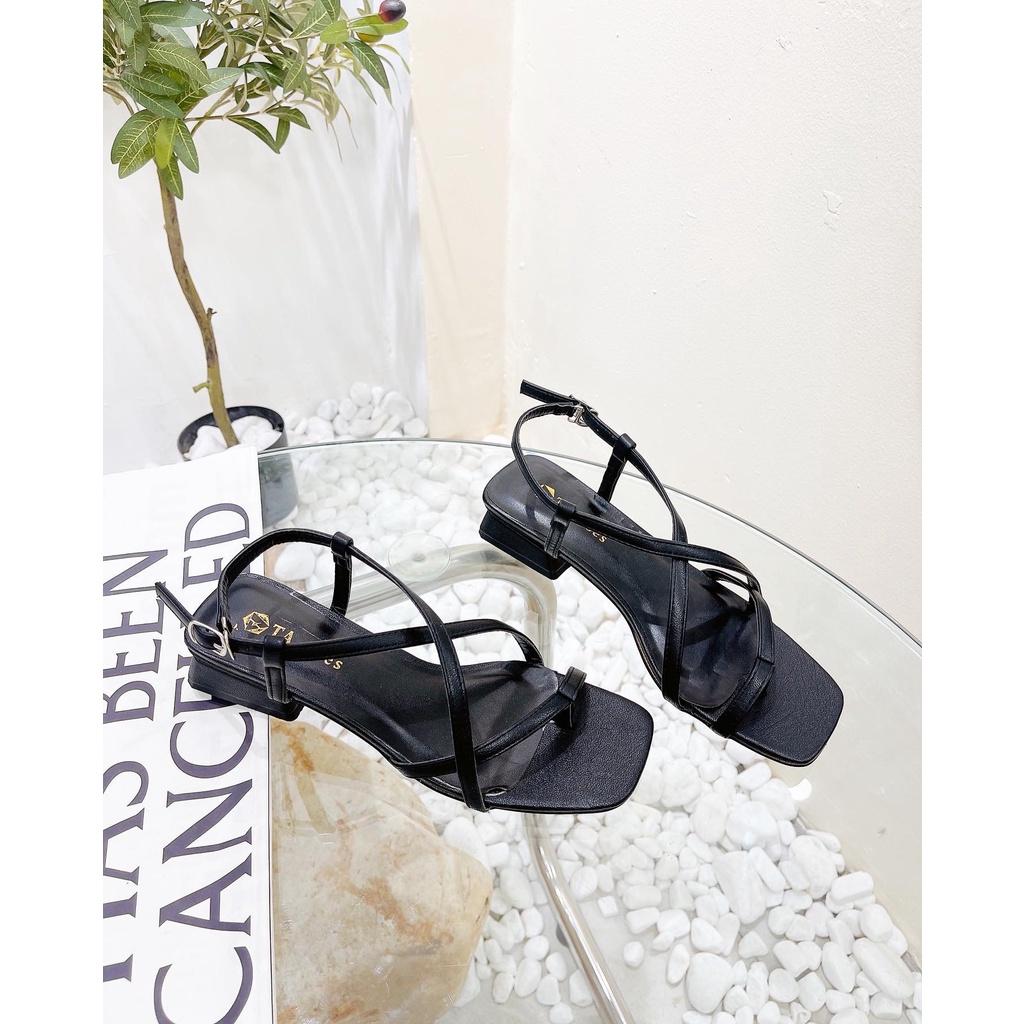 Giày sandal cao gót nữ hở mũi cực xinh (cao 5 phân