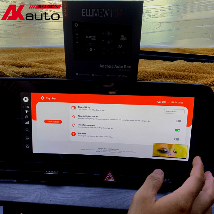 Hộp Box Ô Tô Icar Elliview D4 - Biến Màn hình Zin Thành Màn Hình Android