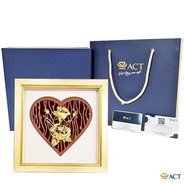 Tranh Hoa Hồng dát vàng 24k- quà tặng vợ, quà tặng bạn gái, quà 20/10, quà 8/3, quà valentine,...