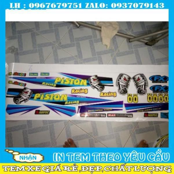 Tem rời sirius pittong đổi màu theo yêu cầu.