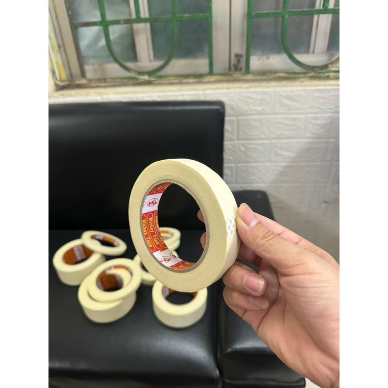Băng Keo Giấy Cuộn Lớn Cố Định Dán Viền Tranh Vẽ Tên Ghi Chú Dài 50mét Độ Bám Dính Tốt Giấy Dẻo