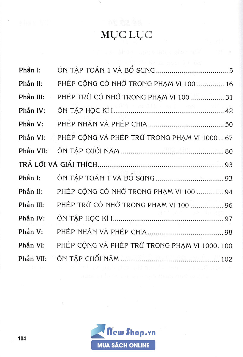 500 Bài Toán Trắc Nghiệm Lớp 2 (Biên Soạn Theo Chương Trình Mới)