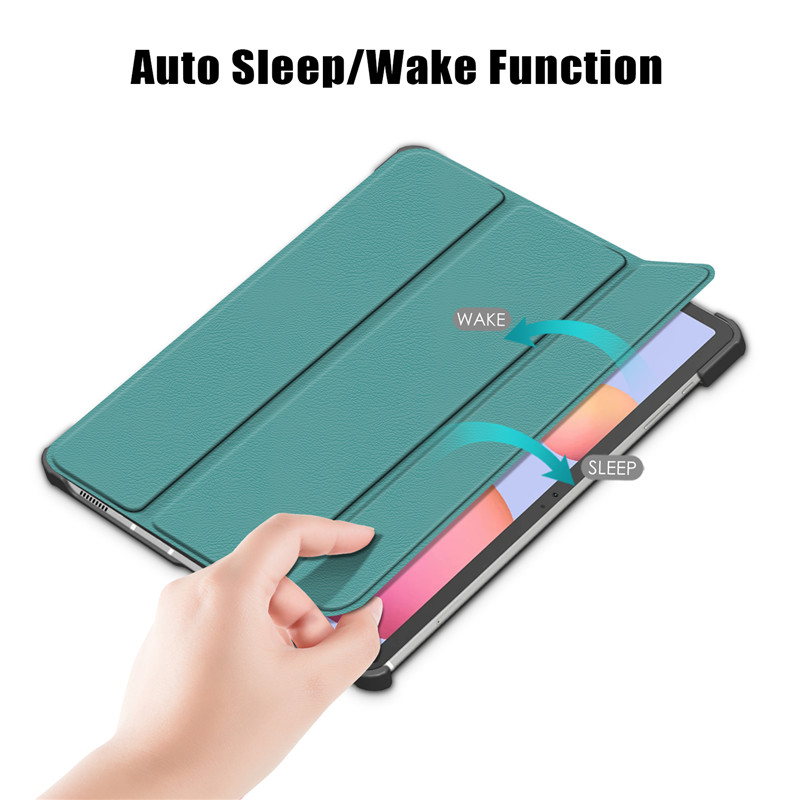 Case Bao da chống sốc cho Samsung Galaxy Tab S6 10.5 inch hiệu HOTCASE trang bị khe đặt bút mặt lưng thiết kế siêu mỏng hỗ trợ Smartsleep, gập nhiều tư thế, tản nhiệt tốt - Hàng nhập khẩu