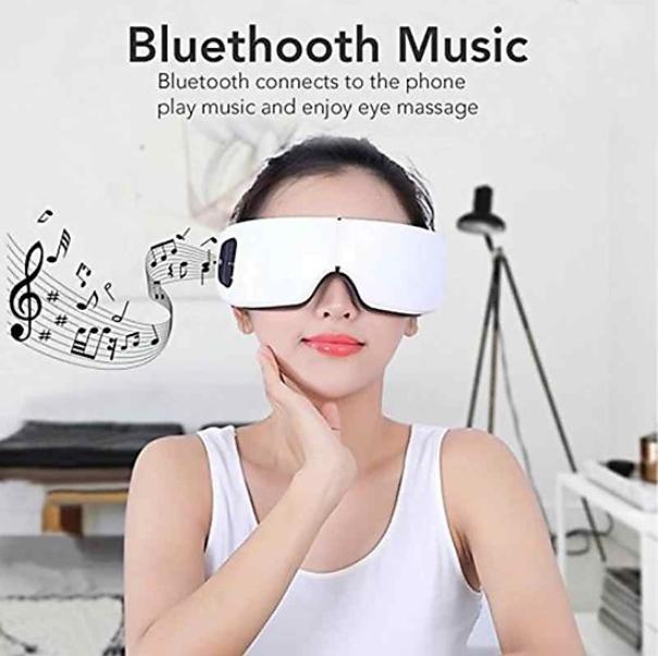 Máy Massage mắt - Eye massager 6S công nghệ nhiệt hồng ngoại, có tích hợp Bluetooth nghe nhạc thư giãn.