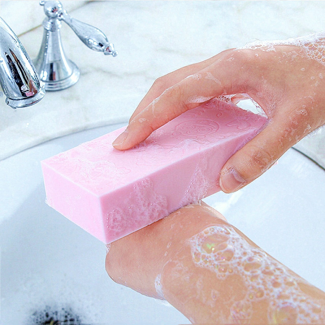 Miếng Bọt Xốp Bông Tắm Kì Ghét Tẩy Tế Bào Chết Siêu Sạch Dùng Cho Người Lớn Và Trẻ Em - Hàng Loại 1 - Chính Hãng MINIIN