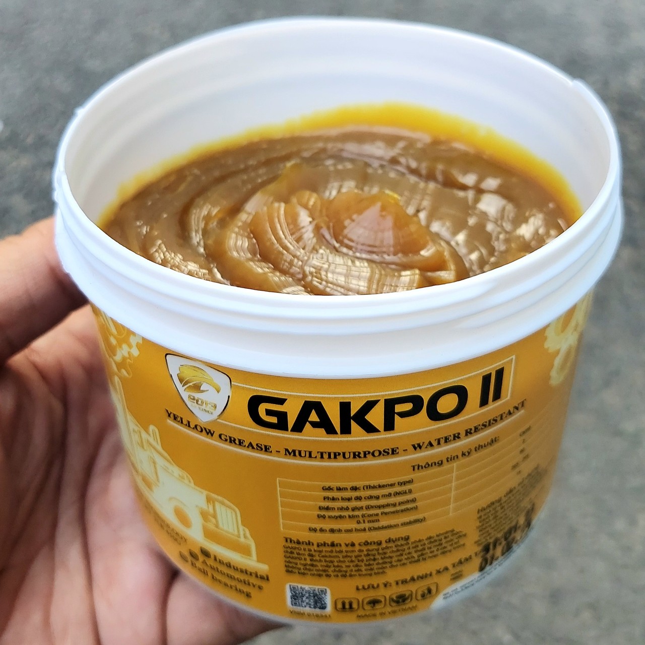 GAKPO II GREASE YELLOW EP2 450GR MULTIPUROSE - WATER RESISTANT