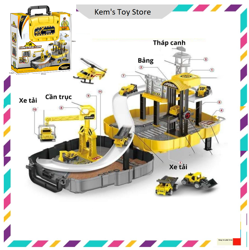 ĐỒ CHƠI CÔNG TRƯỜNG, MÔ HÌNH CÔNG TRƯỜNG XÂY DỰNG CHO TRẺ EM