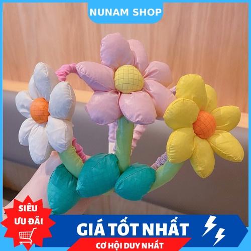 Cài tóc băng đô nhún kết cây hoa 3d chất mềm mại siêu đẹp hot trend hàn quốc - Nunam shop