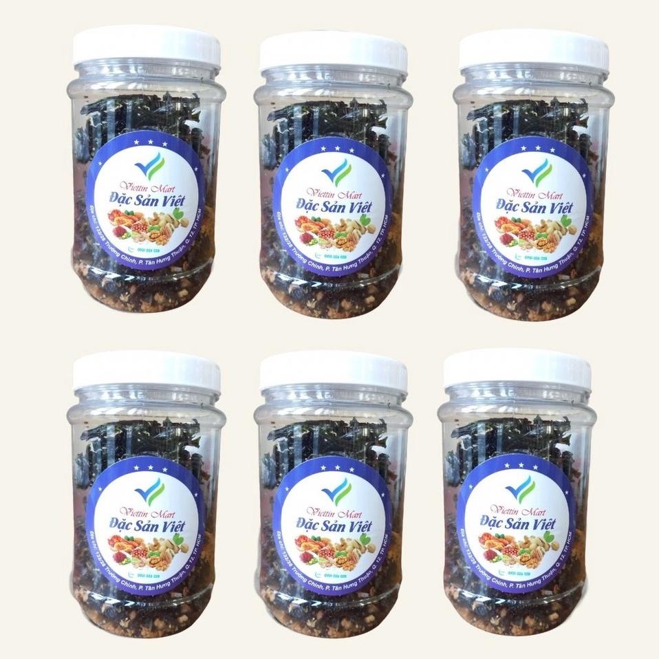 Combo 6 Hũ Rong Biển Cháy Tỏi Viettin Mart 70G