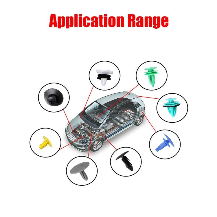 Bộ 620 Đinh Tán Bằng Nhựa Cho Xe Hơi Tiện Dụng