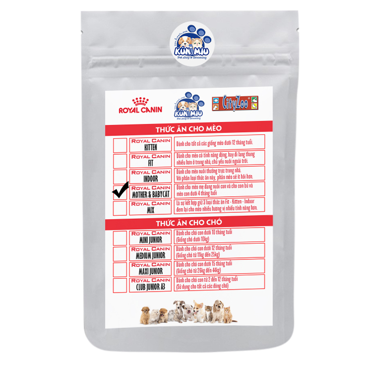 Thức Ăn Cho Mèo Royal Canin Mother & Babycat (1kg Chia)