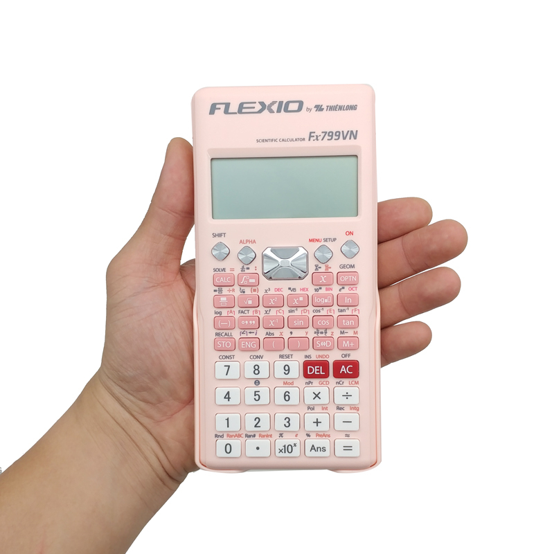 Máy Tính Khoa Học Flexio - Thiên Long Fx799VN - Màu Hồng