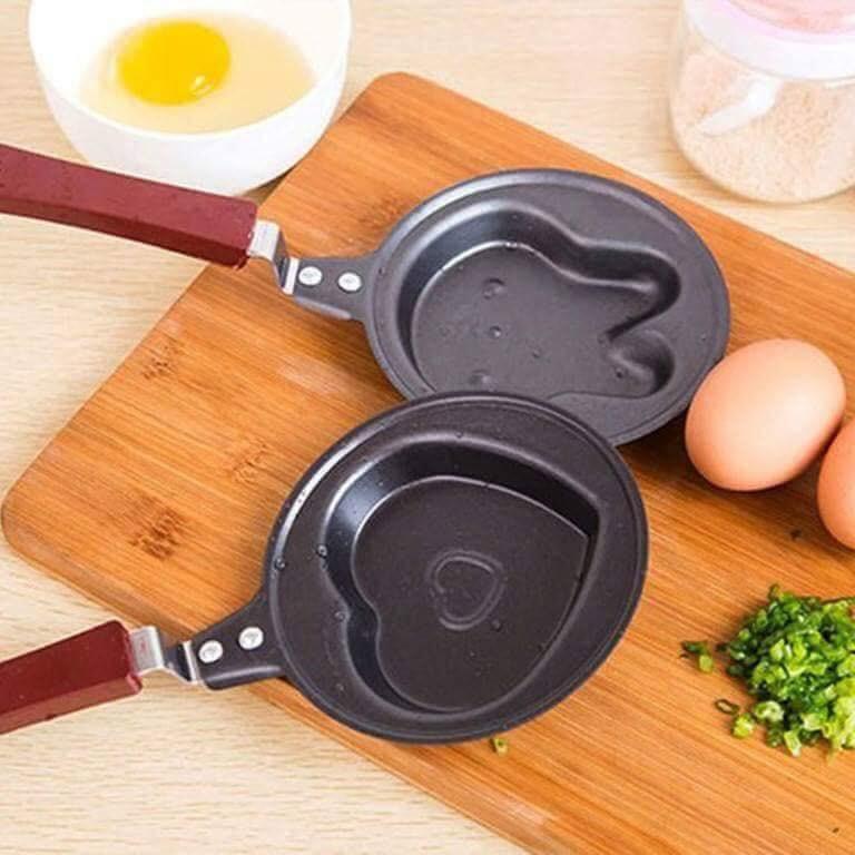 chảo chiên trứng mini hình kute-Chảo chống dính hình ngộ nghĩnh dùng để chiên ốp la với nhiều hình dáng