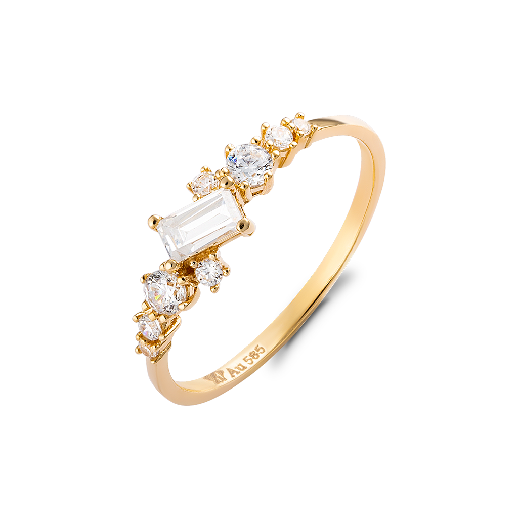 Nhẫn Nữ Vàng Tây 14k NLF411 Huy Thanh Jewelry