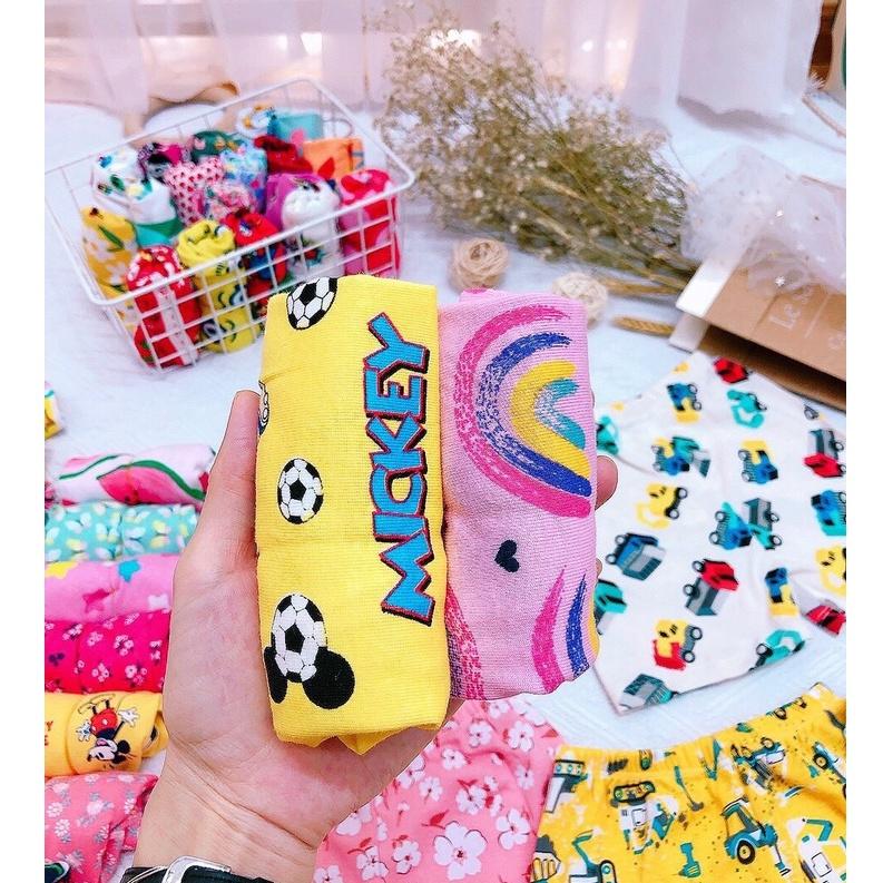 Sét quần chục mặc nhà cho bé trai, bé gái, cotton thun giãn CiZi.shop
