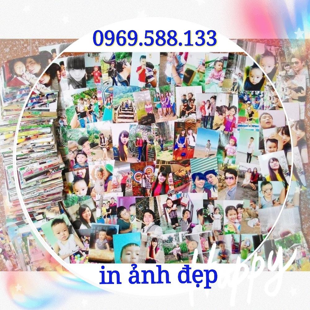 In ảnh cỡ 13x18cm, chất liệu giấy in sắc nét, ảnh lab chất lượng cao, đẹp