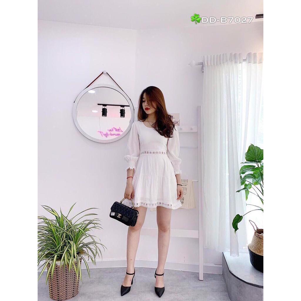 Đầm Nữ Phối Dây Đan Sau Lưng Thời Trang Chất Vải Đẹp