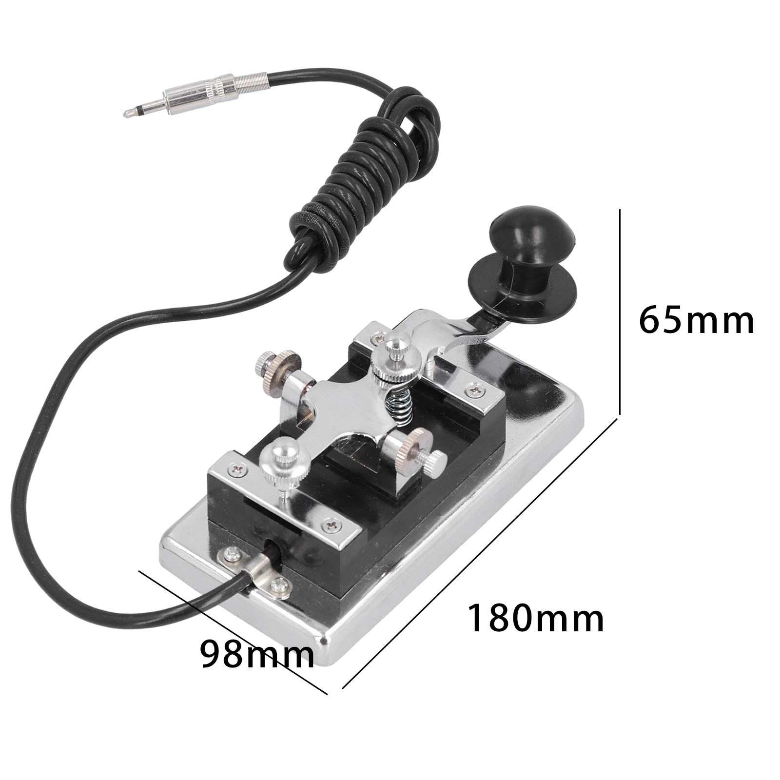 Telegraph Key Heavy Key Straight Key Shortwave Radio for Communication Teaching Radio Amateur Exerciser