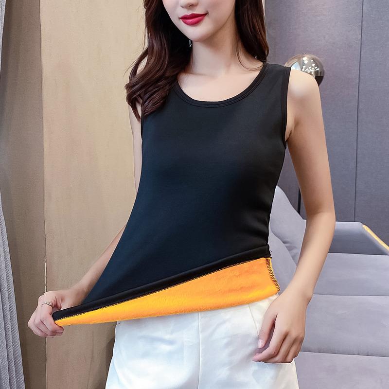 2XL Plus Cashmere Mùa Xuân Nhung Ấm Nhiệt Quần Áo Nữ Mùa Đông Intim Quần Lót Bình Giữ Nhiệt Cao Cấp Áo Ngực Không Nữ - XXXL