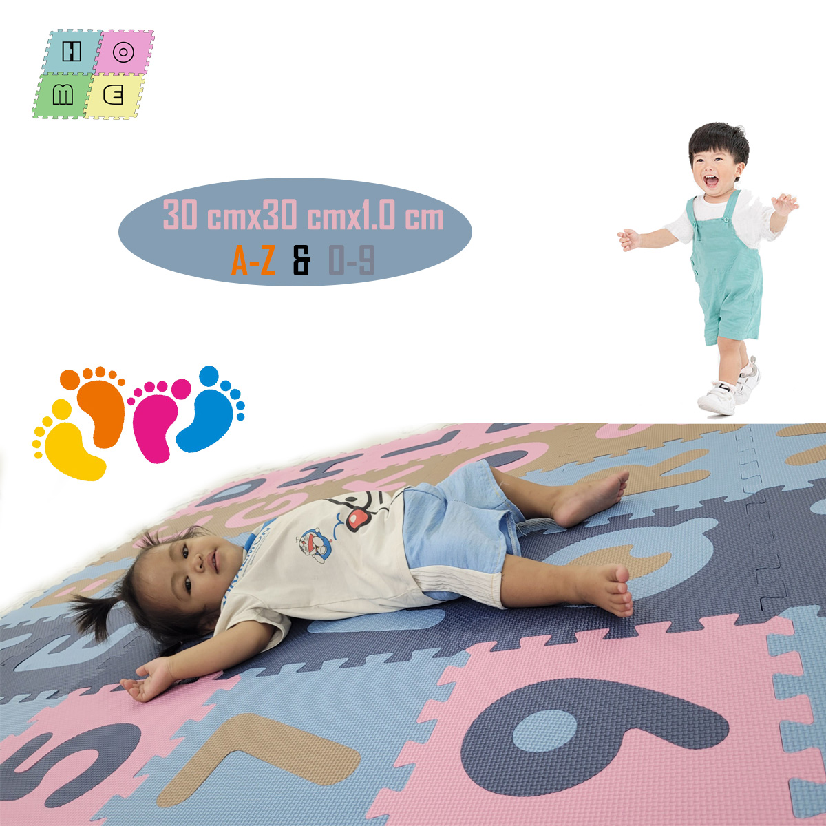 36 TAM Thảm xốp lót sàn chữ số cho bé trường học tại nhà tiện nghi và với môi trường tiêu chuẩn Châu Âu(32x32x1.0）
