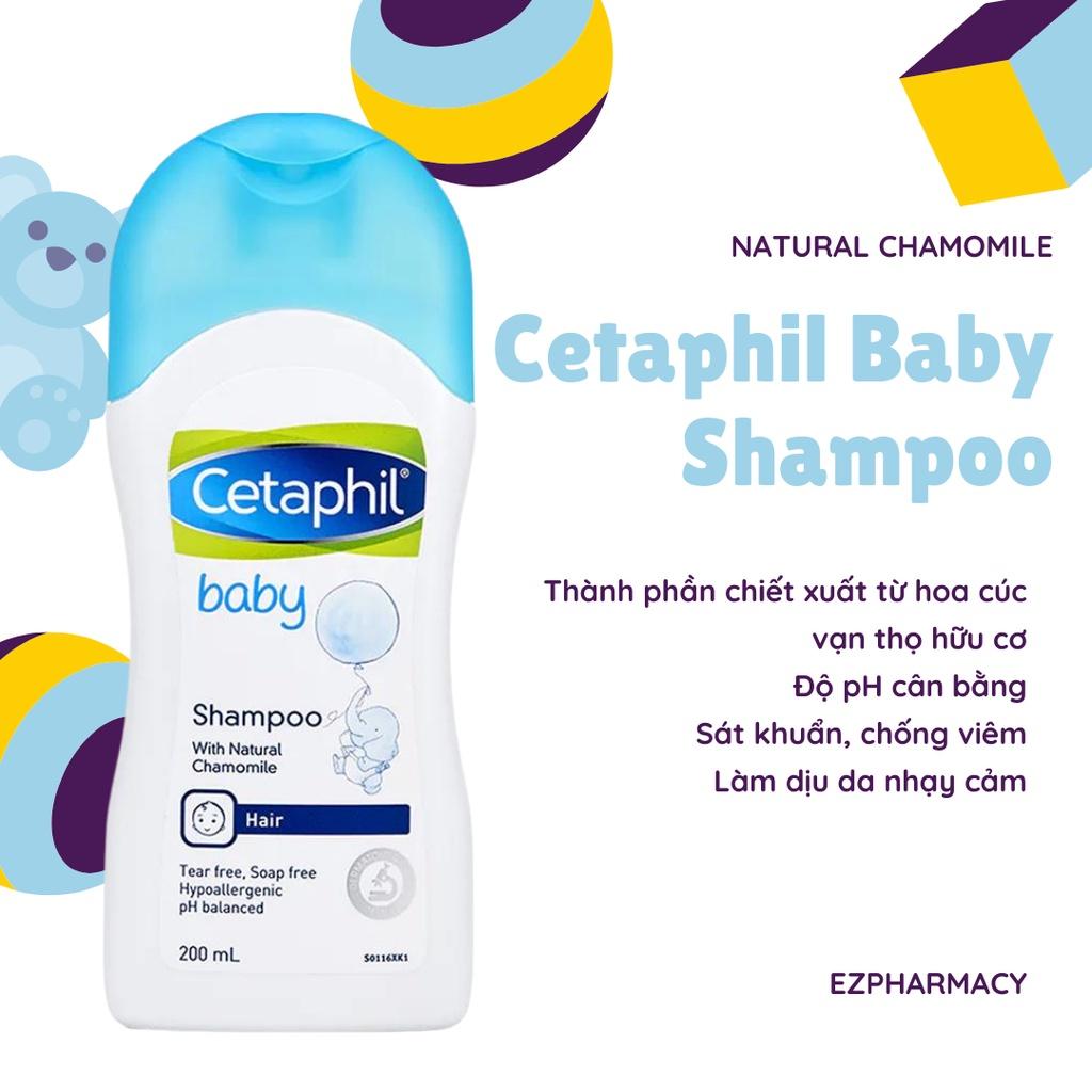 Dầu gội dịu nhẹ cho bé Cetaphil Baby Shampoo With Natural Chamomile – 200ml