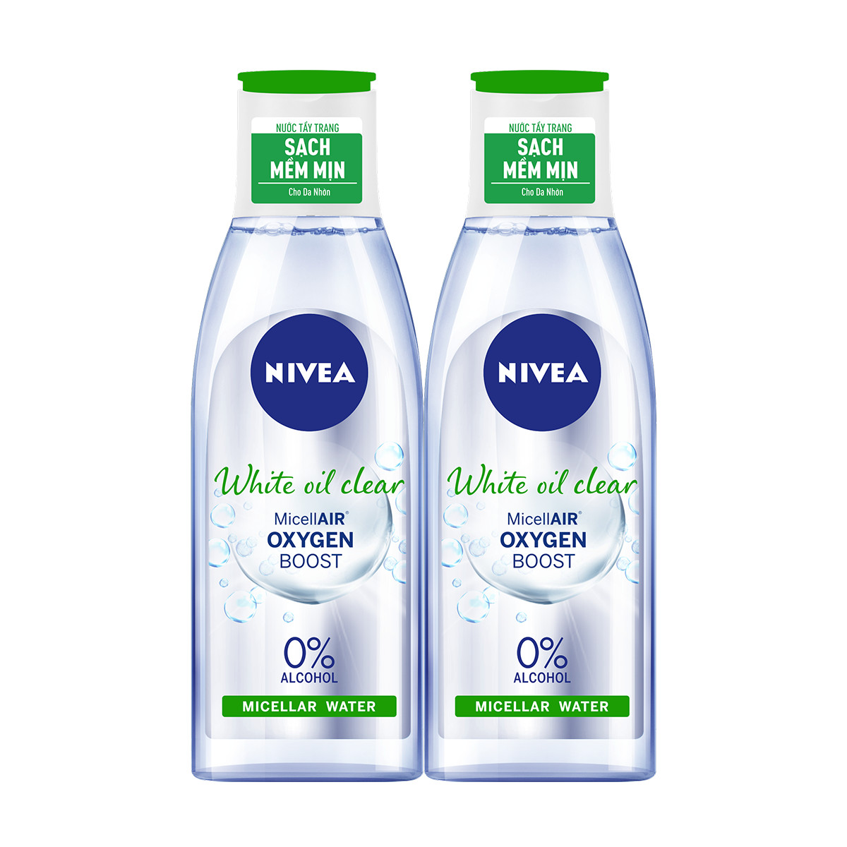 Combo 2 Nước Tẩy Trang NIVEA Kiểm Soát Nhờn Bright Oil Clear Micellar Water (200ml) - 86609