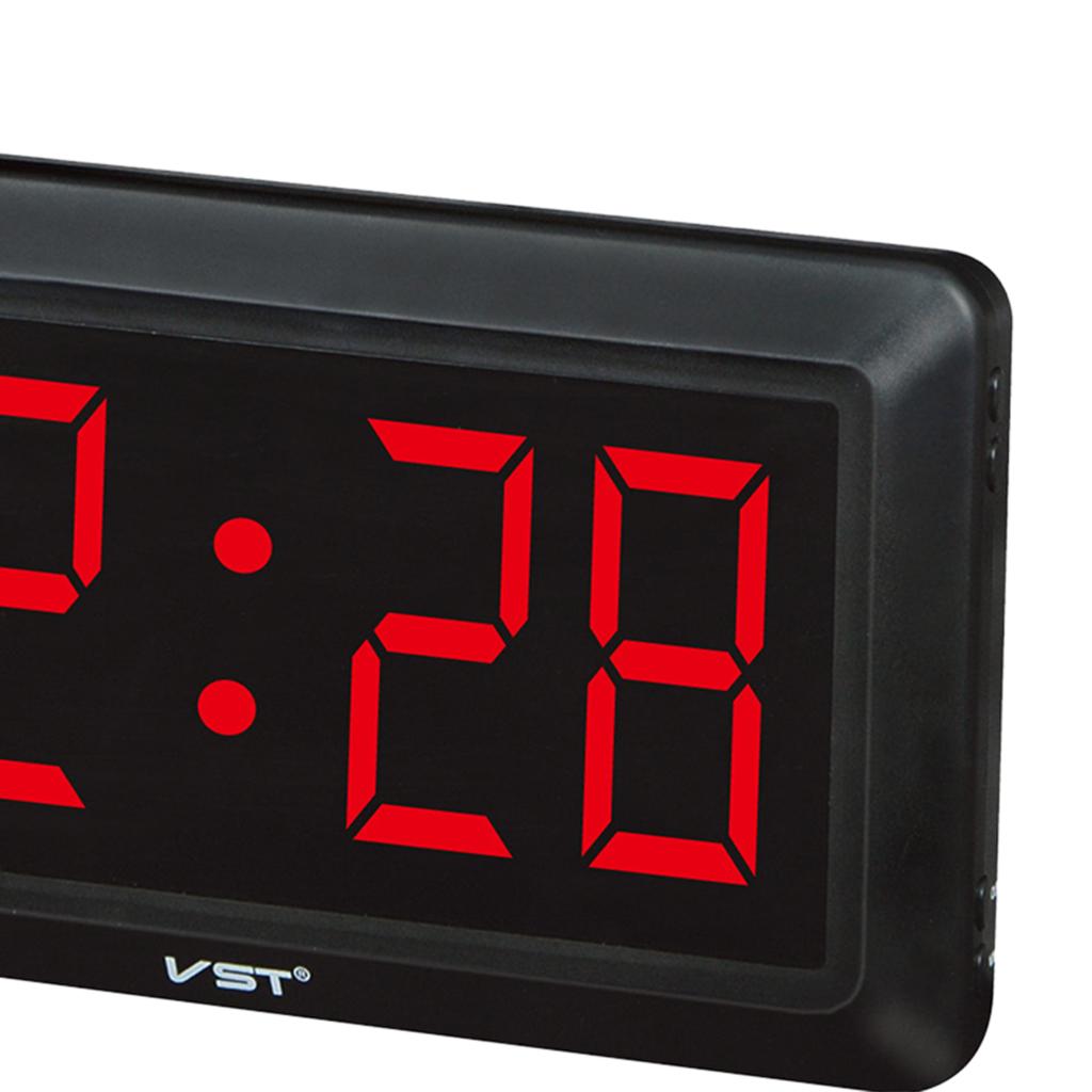 4'' Large LED Display Double Use Electronic Digital Time Desk Clock Wall Clocks 24 Hour Display