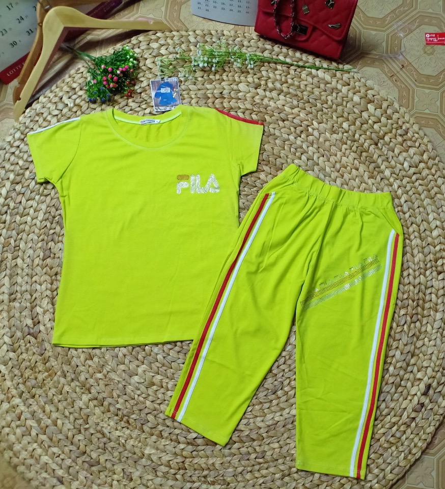 Đồ Bộ Mặc Nhà Nữ Quần Lửng Bigsize Thun Cotton Thể Thao Đẹp Dễ Thương Cute, Mặc Ngủ Đi Chơi DBN31