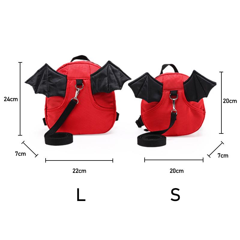 Dễ Thương Cho Trẻ Em Ba Lô Chống Mất Mini Hoạt Hình 3D Cánh Dơi Trường Túi Có Thể Điều Chỉnh Kéo Dây Cho Bé Ba Lô Trẻ Em Bé Gái bé Trai Tặng