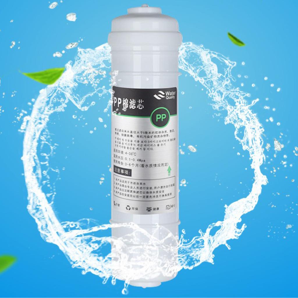 10''Quick Connecting Polypropylene Sediment Water Filter Cartridge PP Filter Household Replacement Filter