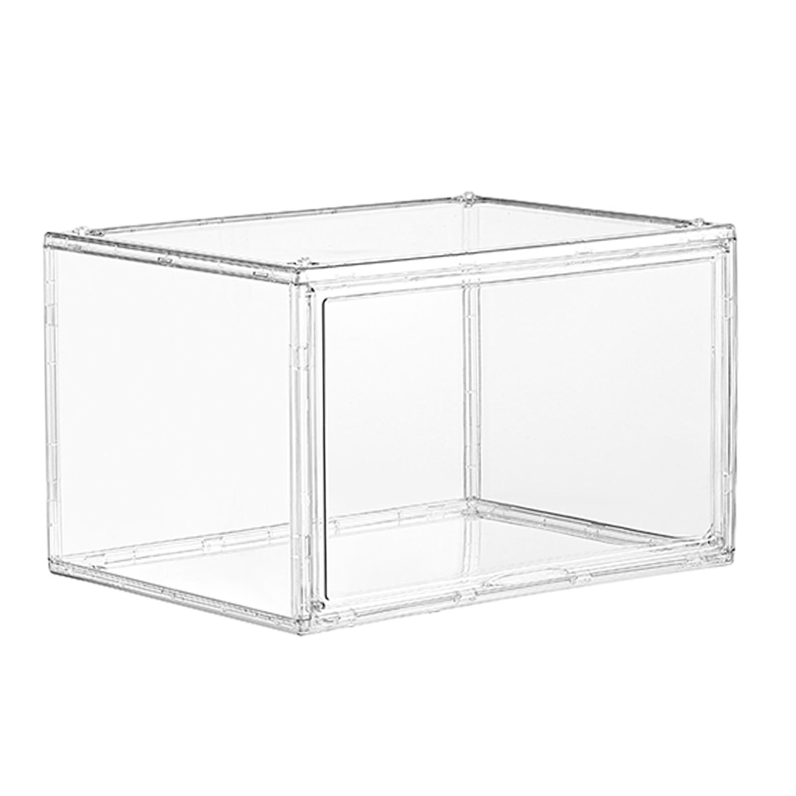 Shoes Display Case with  Door Shoe Box for Sneakers Closet Women Men