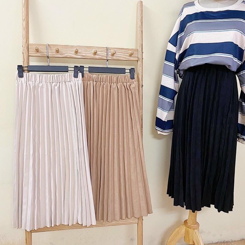 Chân Váy dập Ly MESY SKIRT thiết kế trơn basic