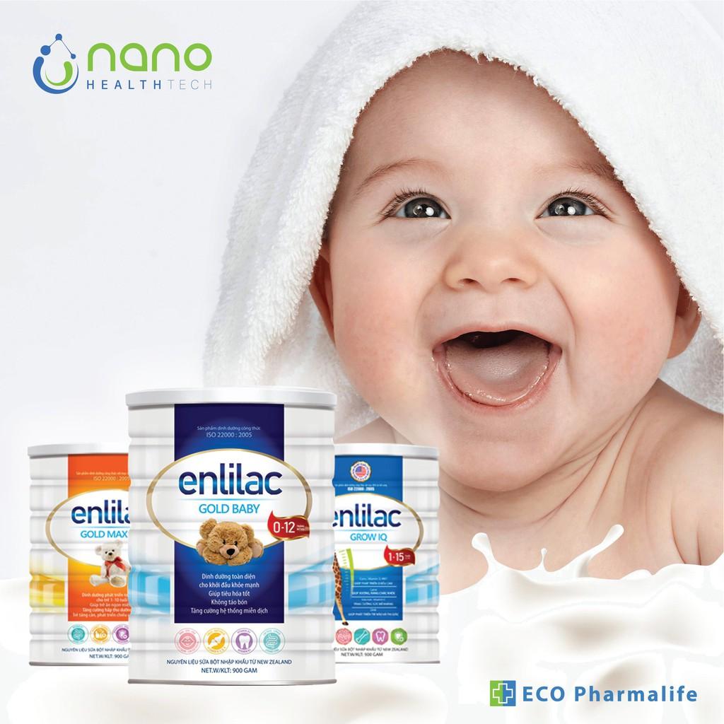 Sữa bột Enlilac Gold Baby - Hộp 400g - 900g bổ sung chất dinh dưỡng thiết yếu cho chế độ ăn hàng ngày của trẻ