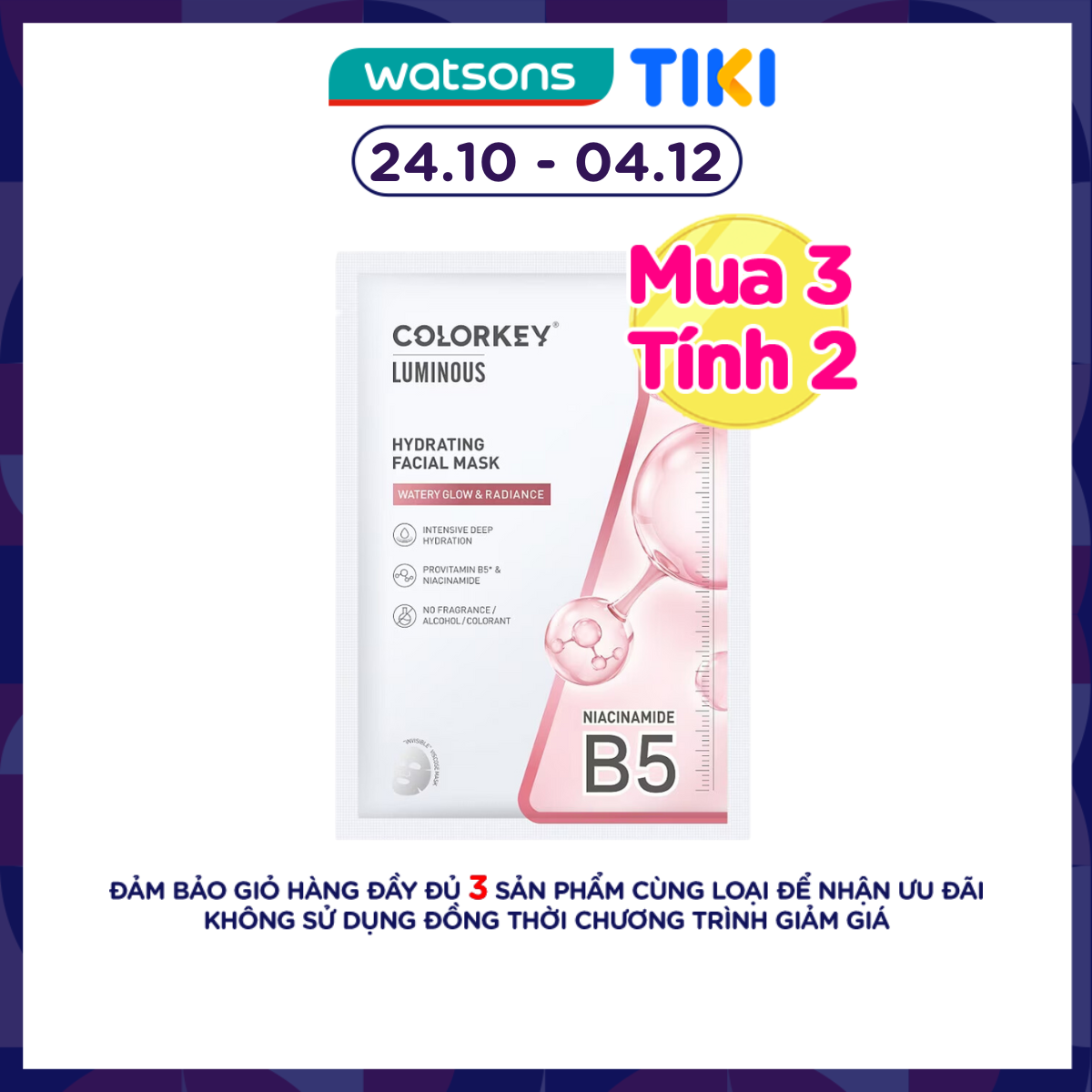 Mặt Nạ Dưỡng Ẩm Colorkey Hydrating Facial Mask 25ml