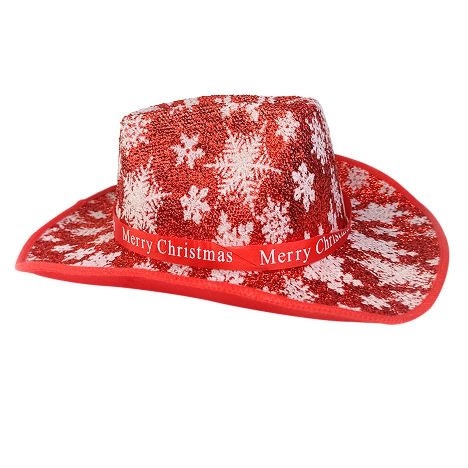 Western Cowboy Hat Wide Brim Cowgirl Hat for Christmas Carnival Costume
