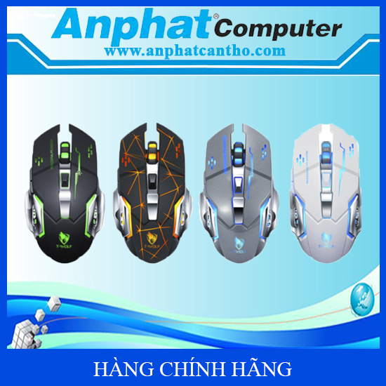 Chuột Không Dây T-Wolf Q13B (Star black, Tech black, White, Gray ) - Hàng Chính Hãng