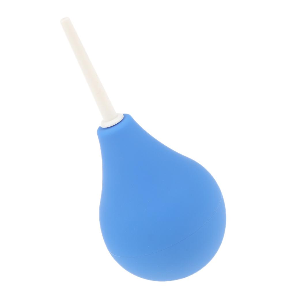 Mini Men Women Enema Bulb Clean Anal Silicone Douche with Nozzle Kit 220ml