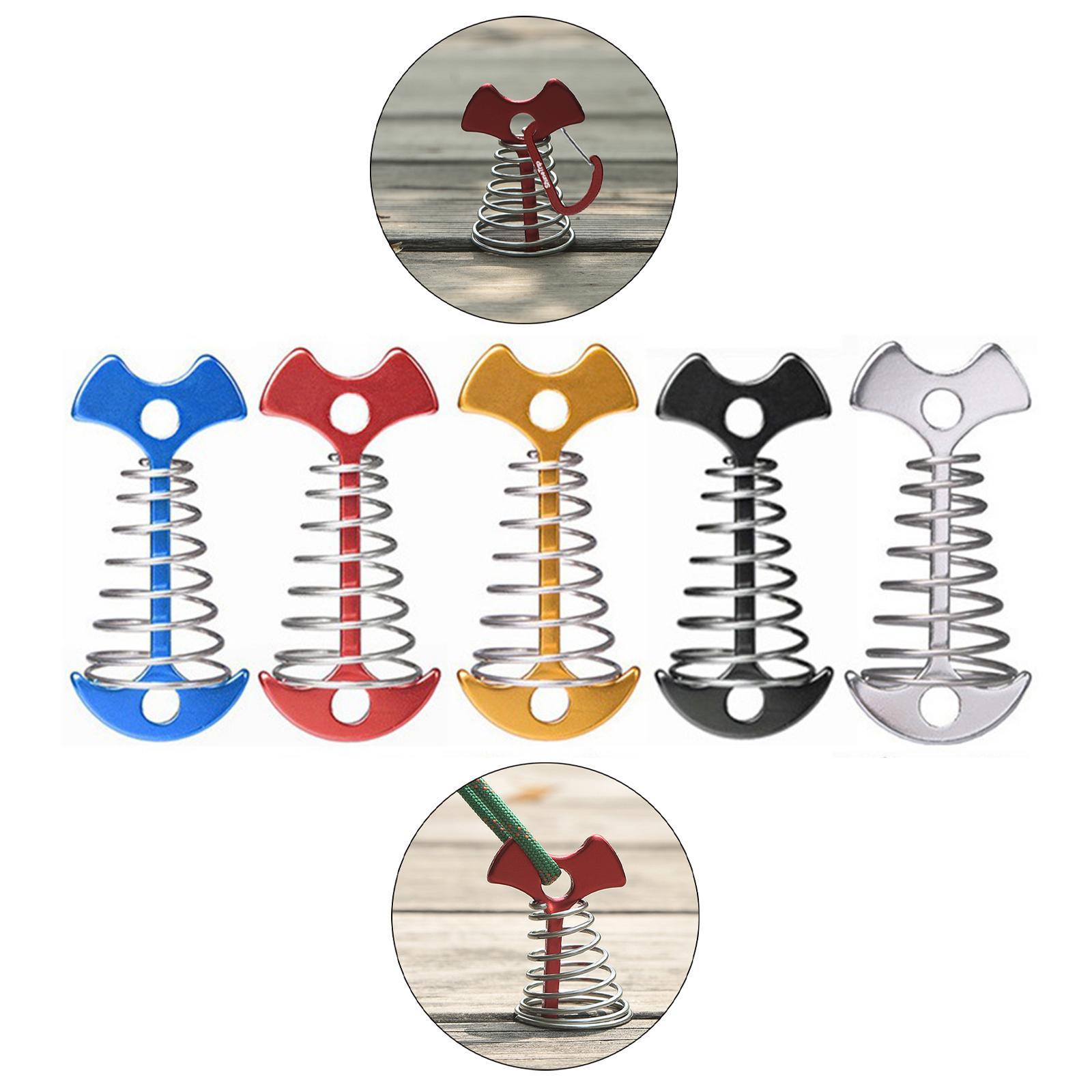 5Pcs Fishbone Anchor Tent Pegs  Board Accessory Outdoor Hiking