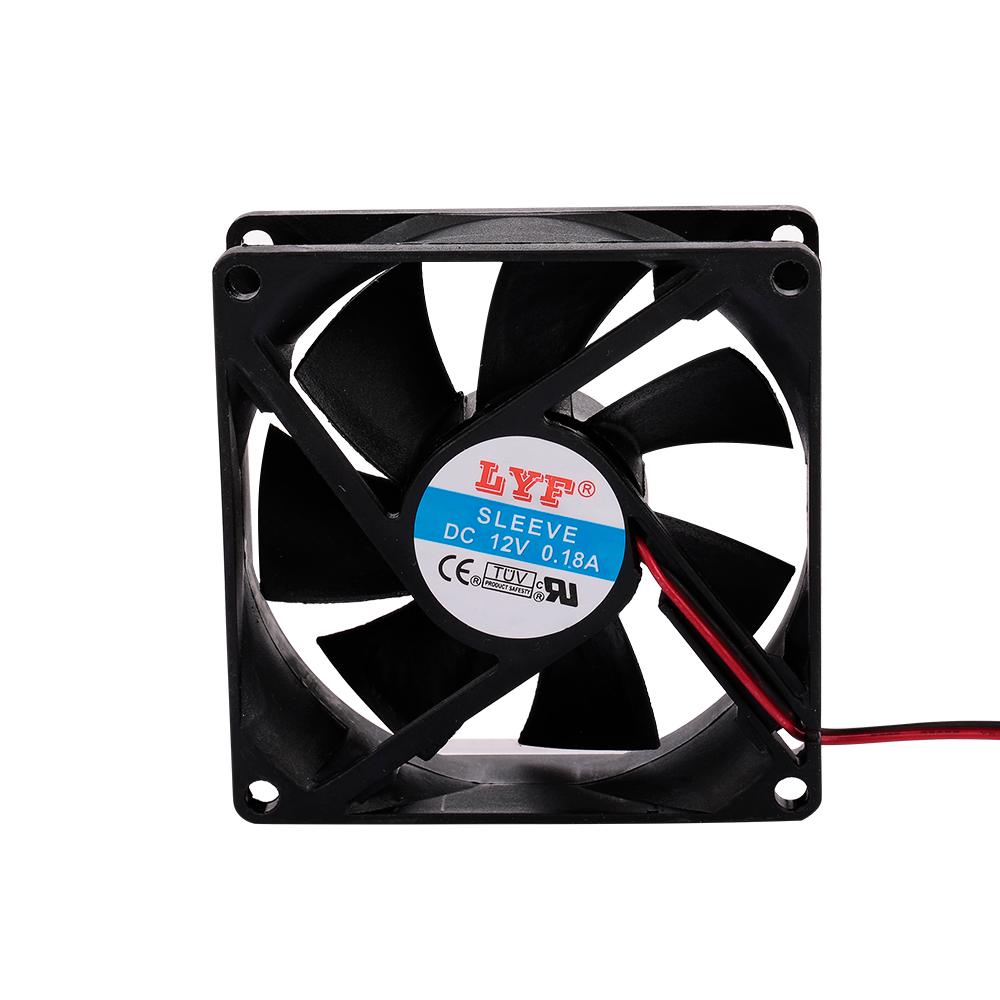 Quạt tản nhiệt 4 pin làm mát Vỏ máy tính Tản nhiệt nhanh Độ ồn thấp 9cm