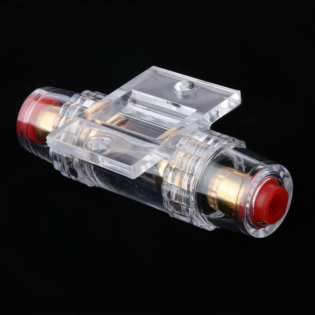 Car Audio Stereo AGU Fuse Holder Box 4 /  Wire with 4pcs 60 AMP Fuses