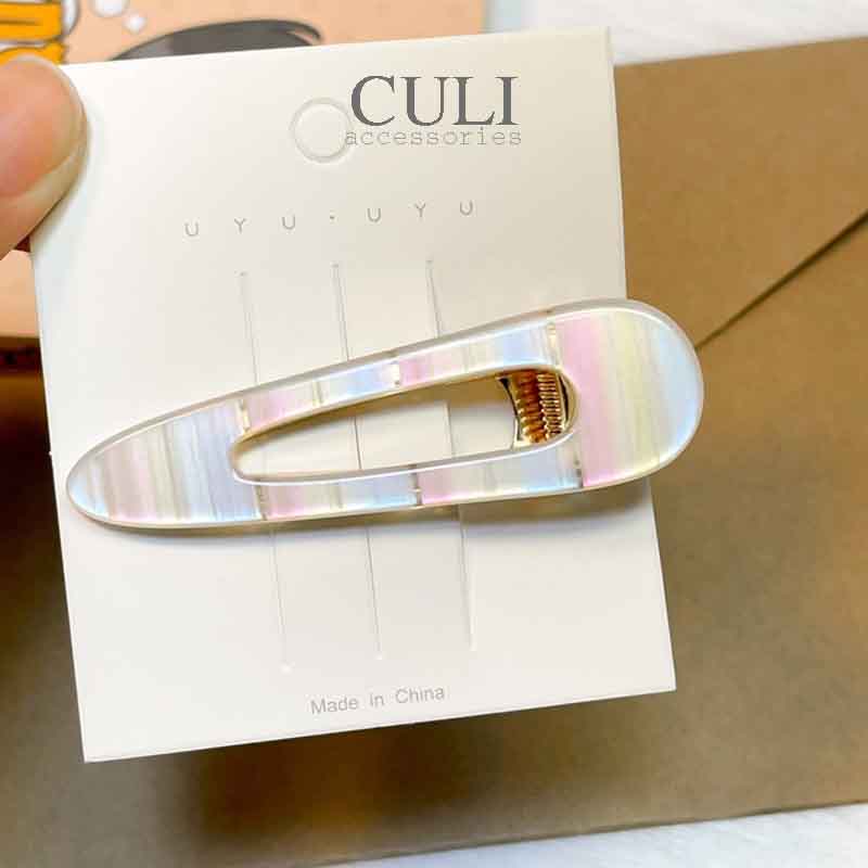 Kẹp tóc mini, Kẹp mái nhiều hình, chất liệu xà cừ lấp lánh, style Hàn Quốc - Culi accessories