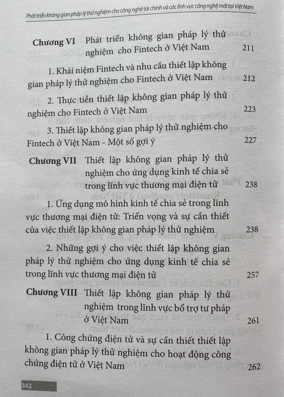 Phát Triển Không Gian Pháp Lý Thử Nghiệm Cho Công Nghệ Tài Chính và Các Lĩnh Vực Công Nghệ Mới Tại Việt Nam