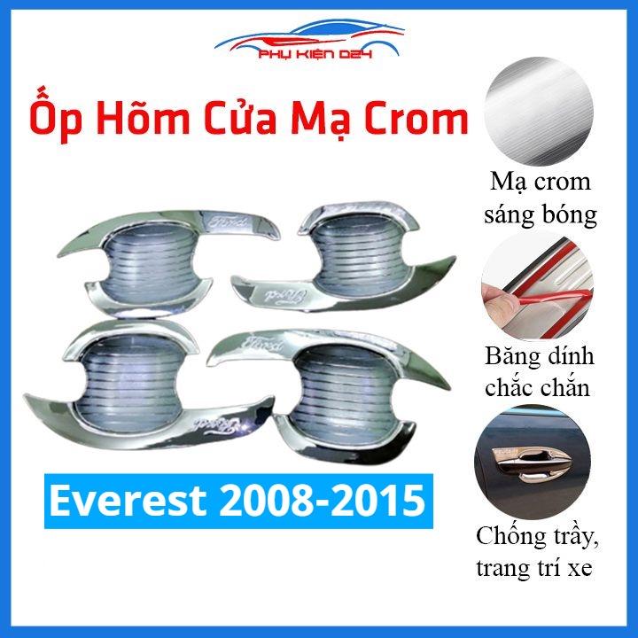 Ốp hõm mạ crom Everest 2008-2009-2010-2011-2012-2013-2014-2015 sáng bóng chống trầy bảo vệ cửa xe ô tô
